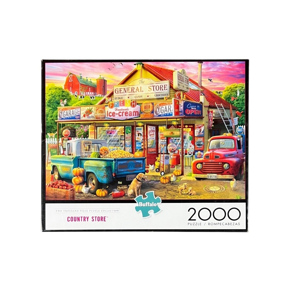 Buffalo Games Country Store 2000 Piece Jigsaw Puzzle Vintage Americana Scene